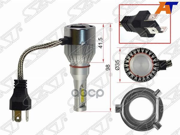Лампа (H4/ LED/ Комплект/ 36W 3600LM) Sat арт. ST-H4-LED