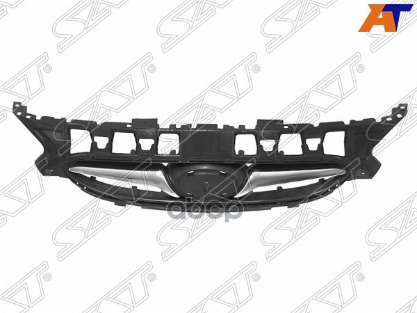 Решетка радиатора Hyundai Solaris 10-14 / Accent 11-17 (с хром молдингом) Sat арт. ST-HNS1-093-0