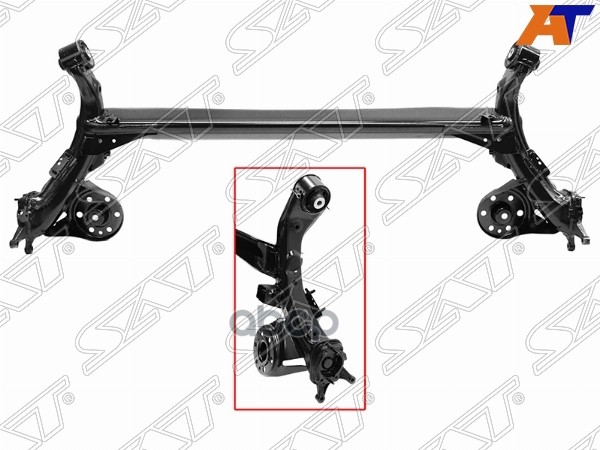 Балка задняя (Тормоза дисковые) Hyundai Solaris 10-17 / Kia Rio 11-17 / Hyundai Accent 11-17 Sat арт. ST-HNS1-802-0