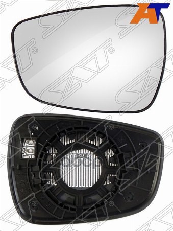 Полотно зеркала Hyundai Elantra 10-16 / Solaris 10-17 (Слева/ Обогрев/ сферическое) Sat арт. ST-HNS1-940G-2