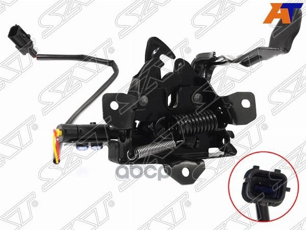 Замок капота Hyundai Solaris 17-22 / Solaris HS 24- (под концевик) Sat арт. ST-HNS2-015L-0