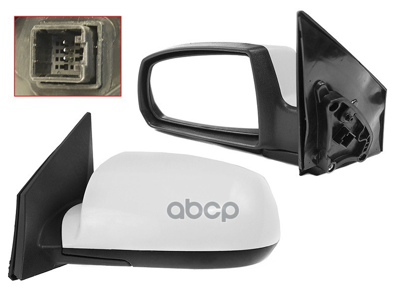 Зеркало KIA RIO 05-09 LH регулировка, обогрев, 5 контактов Sat арт. STKA469402