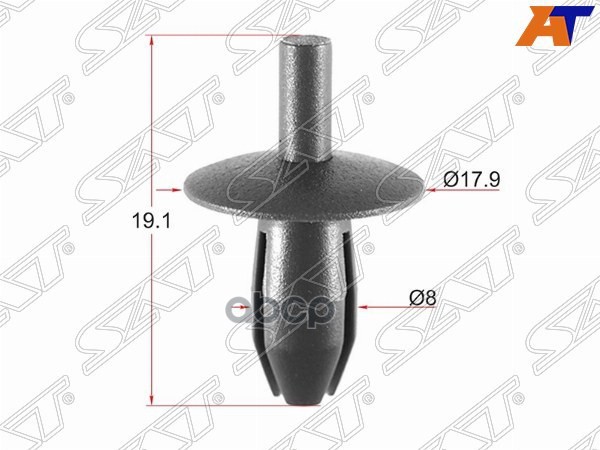 Клипса защиты бампера VAG/MERCEDES (Продажа по 10шт) Sat арт. ST-KE-017