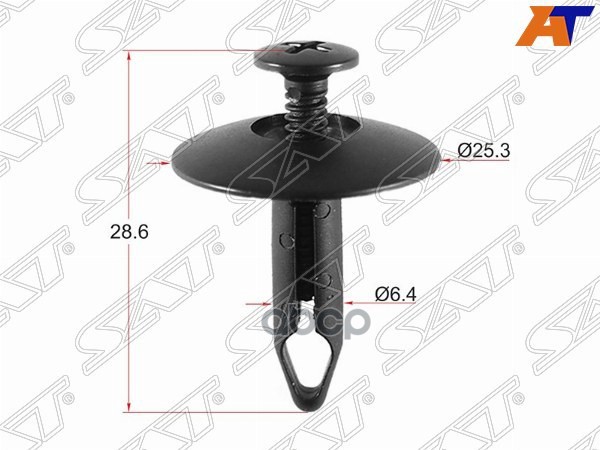 Клипса защиты бампера GM (Продажа по 10шт) Sat арт. ST-KE-358