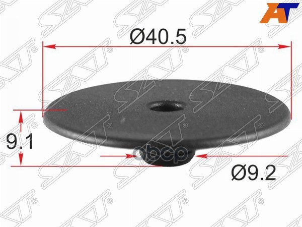Клипса крепления коврика салона VAG (Продажа по 10шт) Sat арт. ST-KE-383