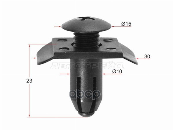 Клипса бампера MAZDA/NISSAN/KIA/HYUNDAI (1 шт.) Sat арт. ST-M10617