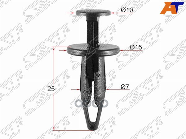 Клипса (защиты бампера GM/FORD (Продажа по 10шт)) Sat арт. ST-M10724