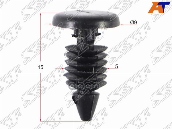 Клипса обшивки капота CHRYSLER/VAG/GM/FORD (Продажа по 10шт) Sat арт. ST-M11138