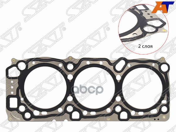 Прокладка ГБЦ MITSUBISHI DELICA/PAJERO/MONTERO 6G72 3.0 00- RH=LH (металл) Sat арт. ST-MD320044-S
