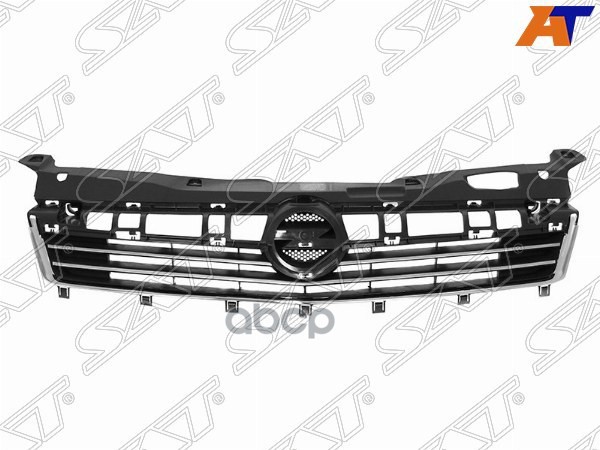 Решетка радиатора Opel Astra 06-13 / Astra Family 11-14 (с хром молдингом/ 4D SED/5D HBK/5D WGN) Sat арт. ST-OP49-093-A0