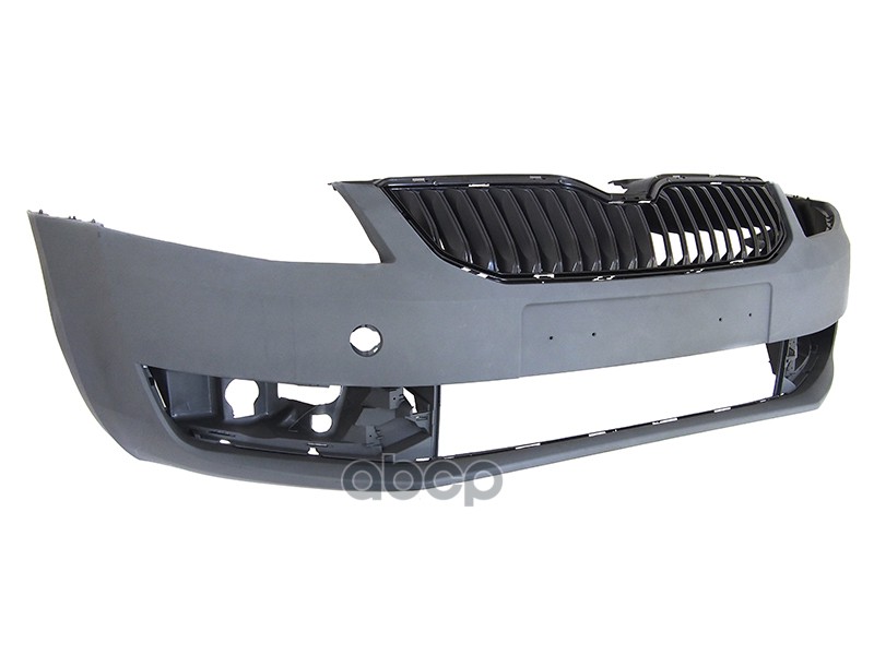 Бампер передний Skoda Octavia 12-17 (Под ПТФ/ С отверстием под крюк/ с решеткой радиатора) Sat арт. ST-SD27-000-D0