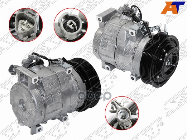 Компрессор кондиционера Toyota Camry (XV30) 01-06 / Harrier 97-03 Sat арт. ST-TY38-396-0