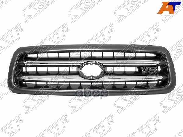 Решетка Радиатора Toyota Sequoia 01-04 Черная С Хромом Sat арт. ST-TY82-093-0