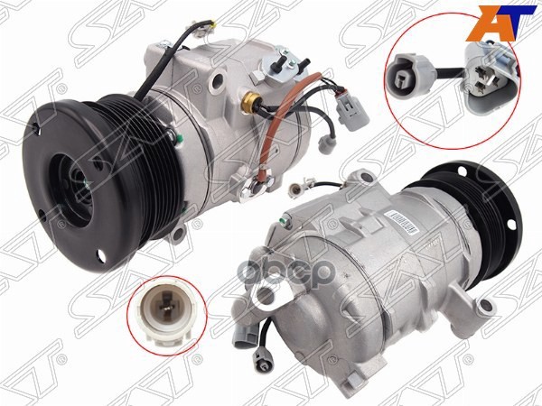 Компрессор кондиционера Toyota Land Cruiser (J200) 07-21 / Lexus LX 07-23 Sat арт. ST-TY92-396-0