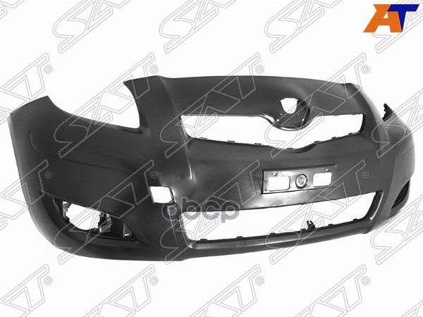 Бампер передний Toyota Vitz 07-10 / Yaris 08-13 (Под ПТФ/ С отверстием под крюк) Sat арт. ST-TYA2-000-A0
