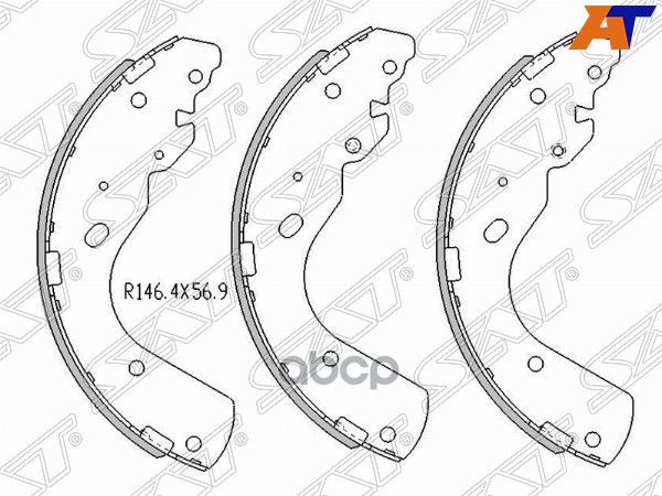 Колодки тормозные барабанные Ford Ranger USA 97-03 / Mazda B-Series 98-06 Sat арт. ST-URY2-26-38Z