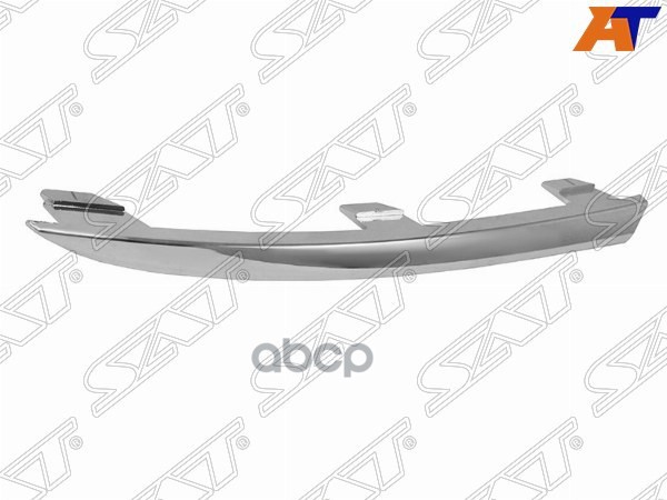 Молдинг бампера Volkswagen Polo 14-20 (Сзади/ Слева/ 4D SED/ Хром) Sat арт. ST-VWP6-087M-2