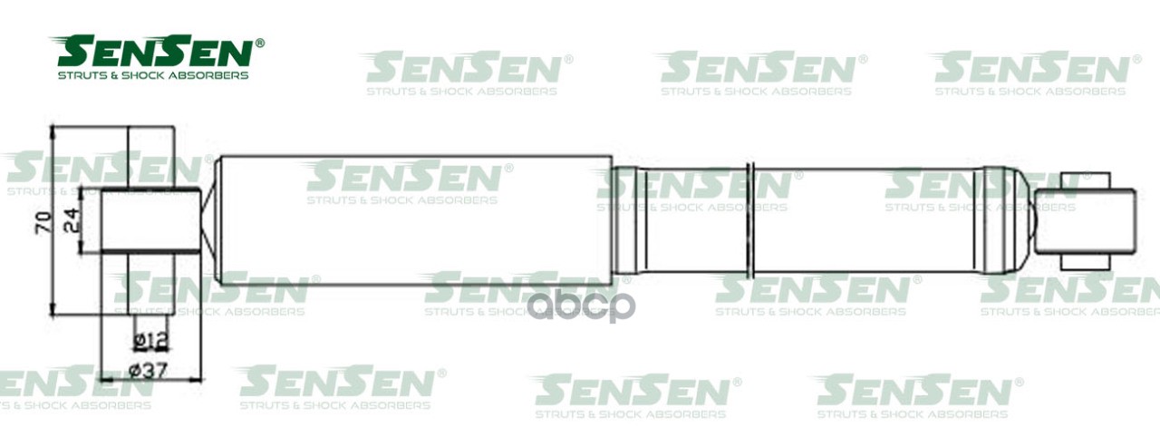 Амортизатор_ford Focus I 98-04 Зад.газ. Turnier (Excel-G) Sensen 12120134 Sensen арт. 1212-0134