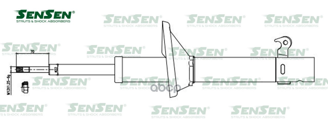 АМОРТ. ПЕРЕД. ЛЕВ. HONDA HR-V GH 1.6-1.6 1.6 БЕНЗИН 1999-1999 42141036 Sensen арт. 42141036
