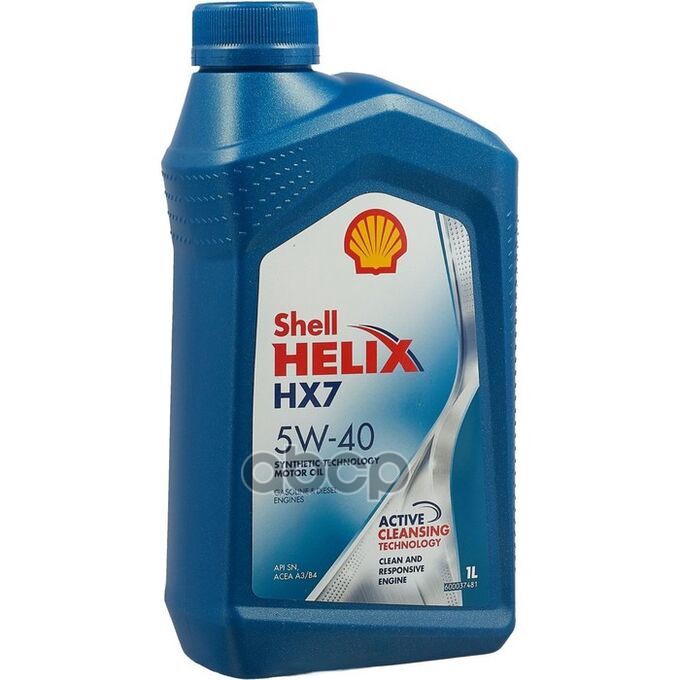 Shell Масло Моторное Shell Helix Hx7 5W40 1Л