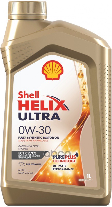 Shell Масло моторное синтетическое Helix Ultra ECT C2/C3 0W-30 1л 550046358