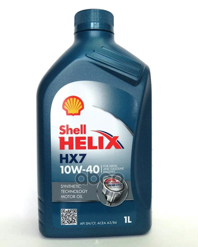 Shell Масло Моторное Полусинтетическое Helix Hx7 10W-40 1Л 550046365 (550051574)