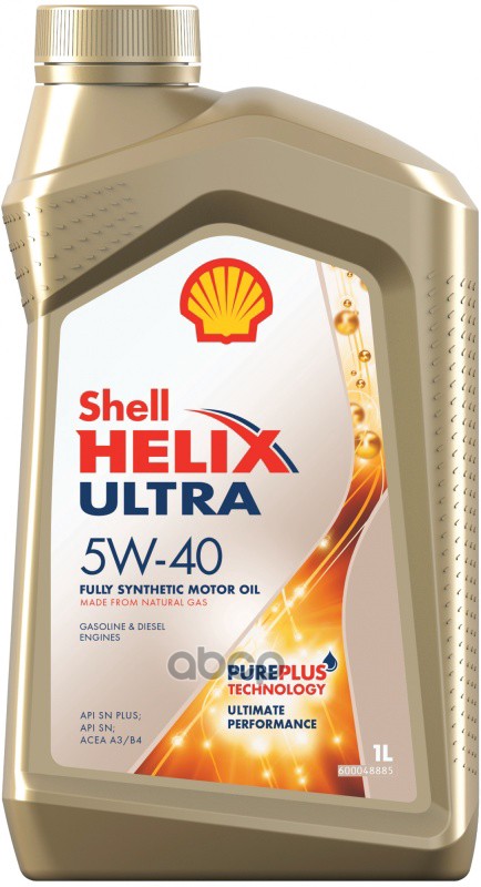 Shell Масло моторное синтетическое Helix Ultra 5W-40 1л (550055904) 550051592(550073578T124)