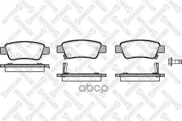 Колодки Дисковые З. Honda Cr-V 2.0/2.2D/2.4 06> Stellox арт. 001082BSX