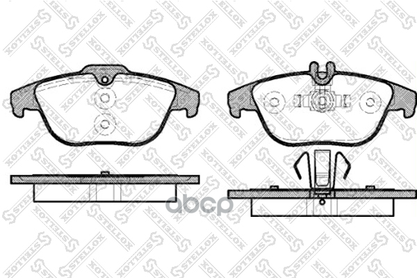 Колодки тормозные дисковые™STELLOX 002004SX Stellox арт. 002004SX