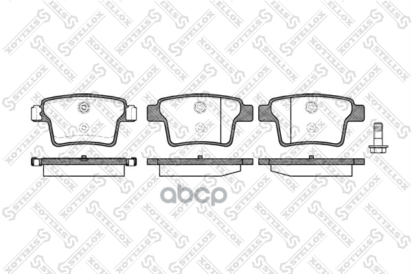 Колодки Дисковые З. Ford Mondeo 1.8Sci/2.2Tdci/3.0 V6 24 Stellox арт. 1160010BSX