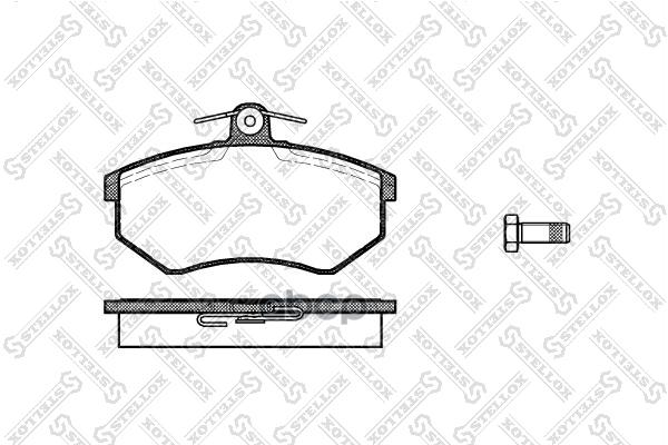 Колодки дисковые передниеAudi 80 1.6-1.9D 86-91, VW Golf II 88-89 Stellox арт. 145000SX