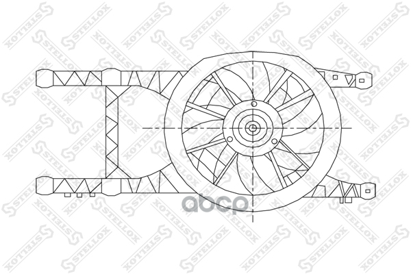 Вентилятор охлаждения без рамки Renault Laguna/Megane 1.4-2.0/1.9T STELLOX 29-99012-SX Stellox арт. 2999012_SX