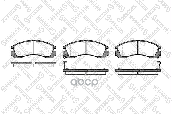 Колодки дисковые п. Mitsubishi Galant 2.0/2.5/2.4GDi Stellox арт. 365002SX