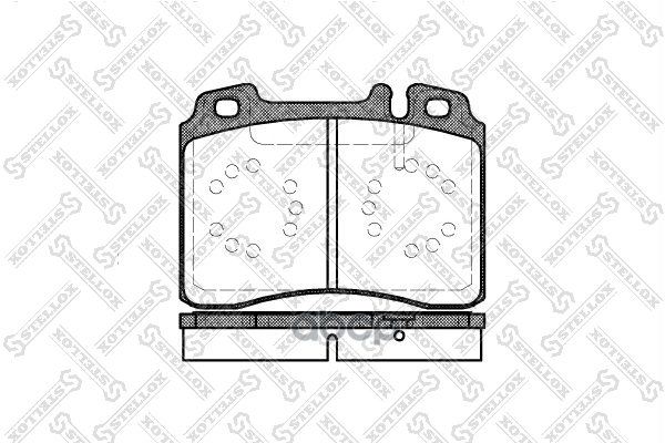 колодки дисковые п MB W124 3.2/4.2/5.0 88-93 390000SX Stellox арт. 390000SX