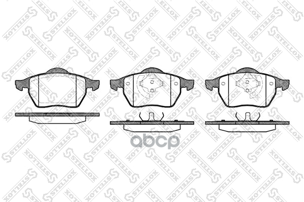 Колодки дисковые п. с антискрип. пластинами VW Passat 1.8T/2.3i-2. Stellox арт. 401001BSX