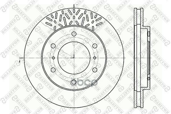 диск тормозной перед.  60203033VSX Stellox арт. 60203033VSX