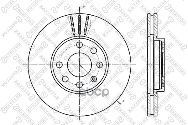 диск тормозной перед.  60203629VSX Stellox арт. 60203629VSX