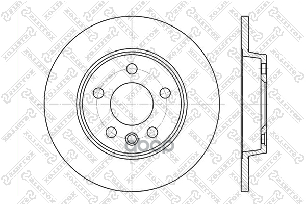 Диск тормозной задний VW T4 2.8/1.9TD 90> Stellox арт. 60204767SX