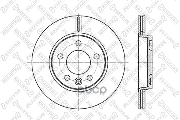 Диск тормозной задний VW Multivan/T4 2.0-2.5TDi 03> Stellox арт. 60204797VSX