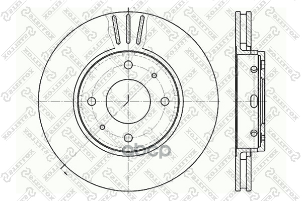 Диск тормозной  60204839VSX Stellox арт. 60204839VSX