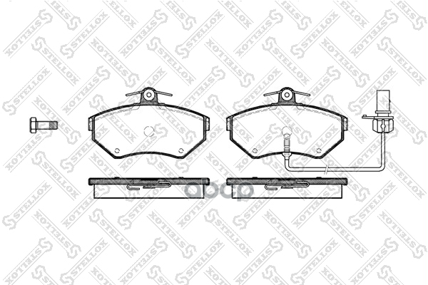 Колодки Дисковые П. С Антискр. Пл. Audi A4, Vw Passat 1.6-3.0/Tdi/ Stellox арт. 642012BSX