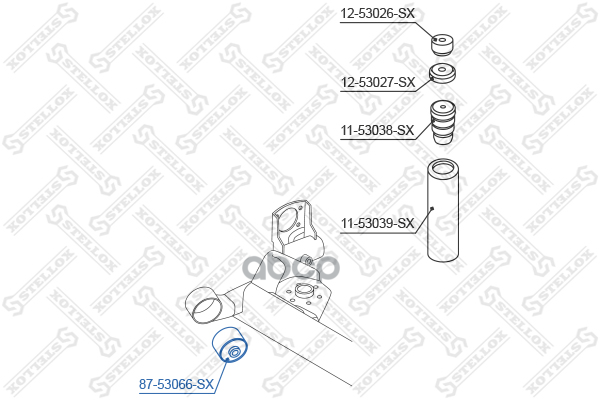 Сайлентблок Задней Балки  8753066Sx Stellox арт. 8753066SX