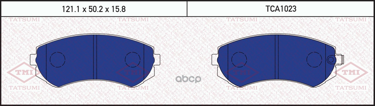 Колодки тормозные дисковые передние TATSUMI арт. TCA1023