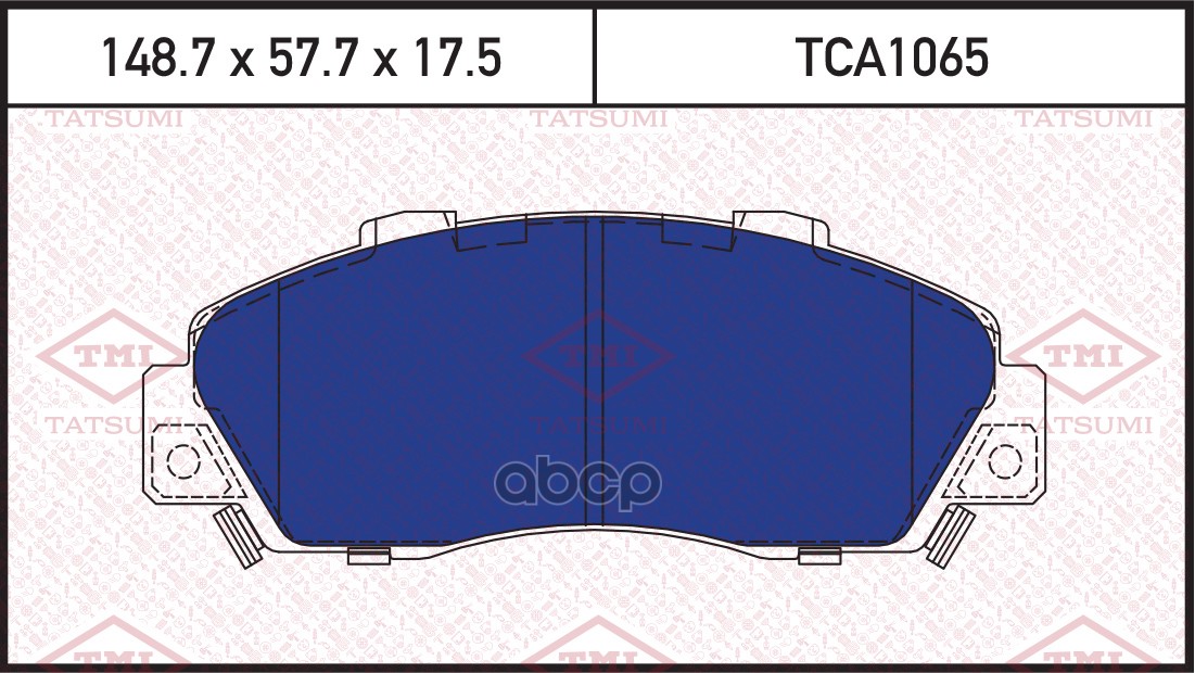 Колодки тормозные дисковые передние TATSUMI арт. TCA1065