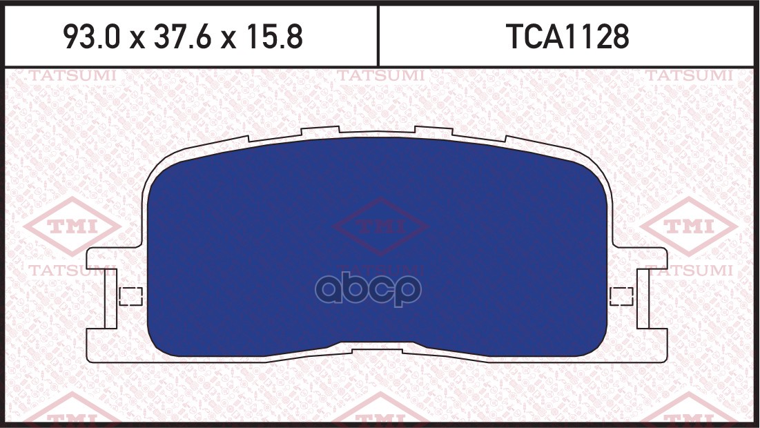Колодки тормозные дисковые задние TATSUMI арт. TCA1128