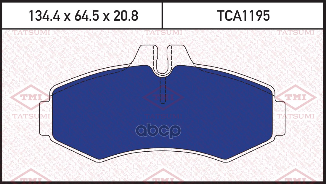 Колодки Тормозные Дисковые Mercedes Vito 96-> TATSUMI арт. TCA1195