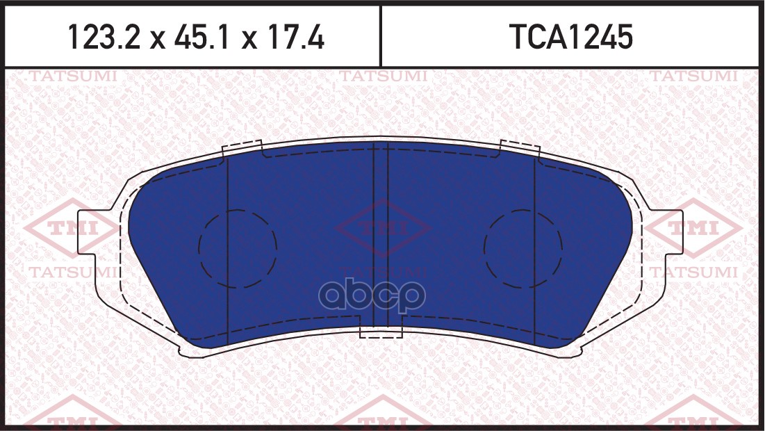 Колодки тормозные дисковые задние TATSUMI арт. TCA1245