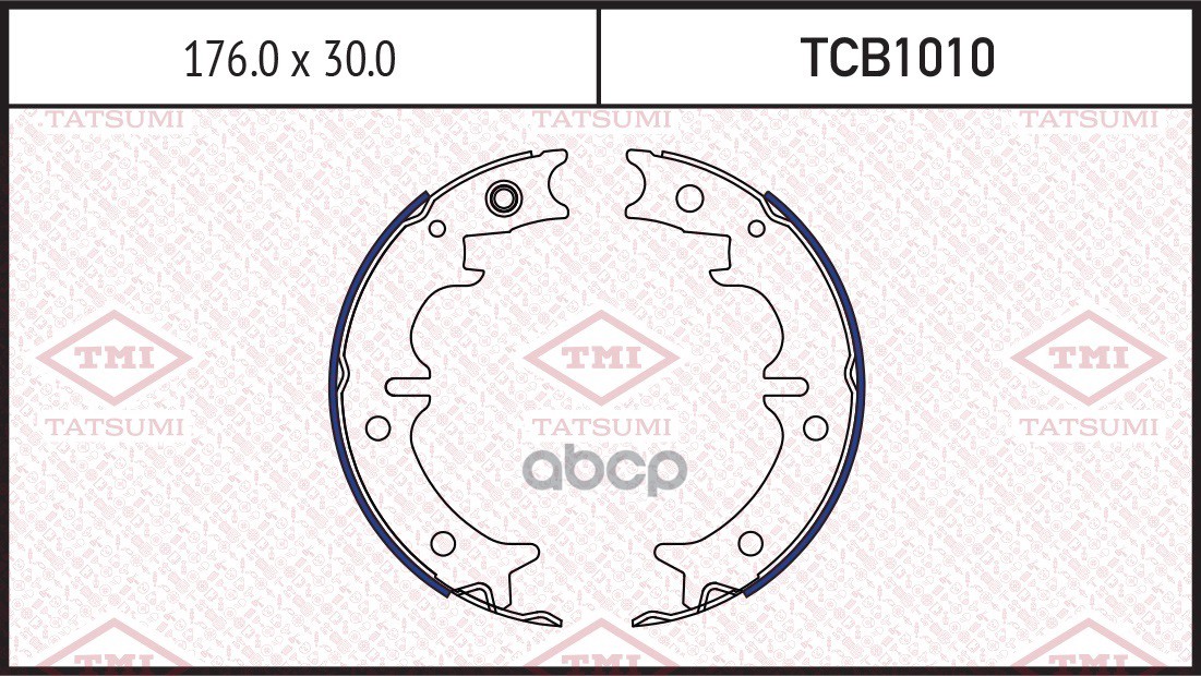 Колодки тормозные барабанные TATSUMI арт. TCB1010