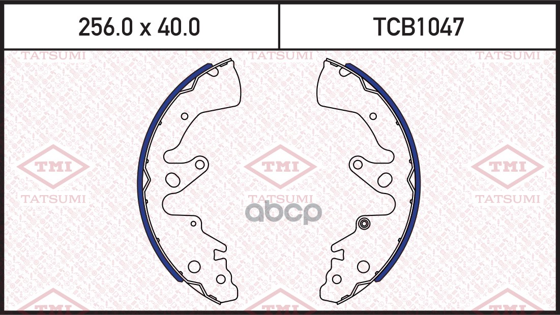 Колодки тормозные барабанные SUZUKI Grand Vitara 05- TCB1047 TATSUMI арт. TCB1047
