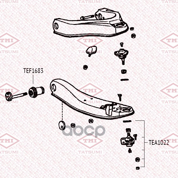 Опора шаровая нижняя L/R TATSUMI арт. TEA1022